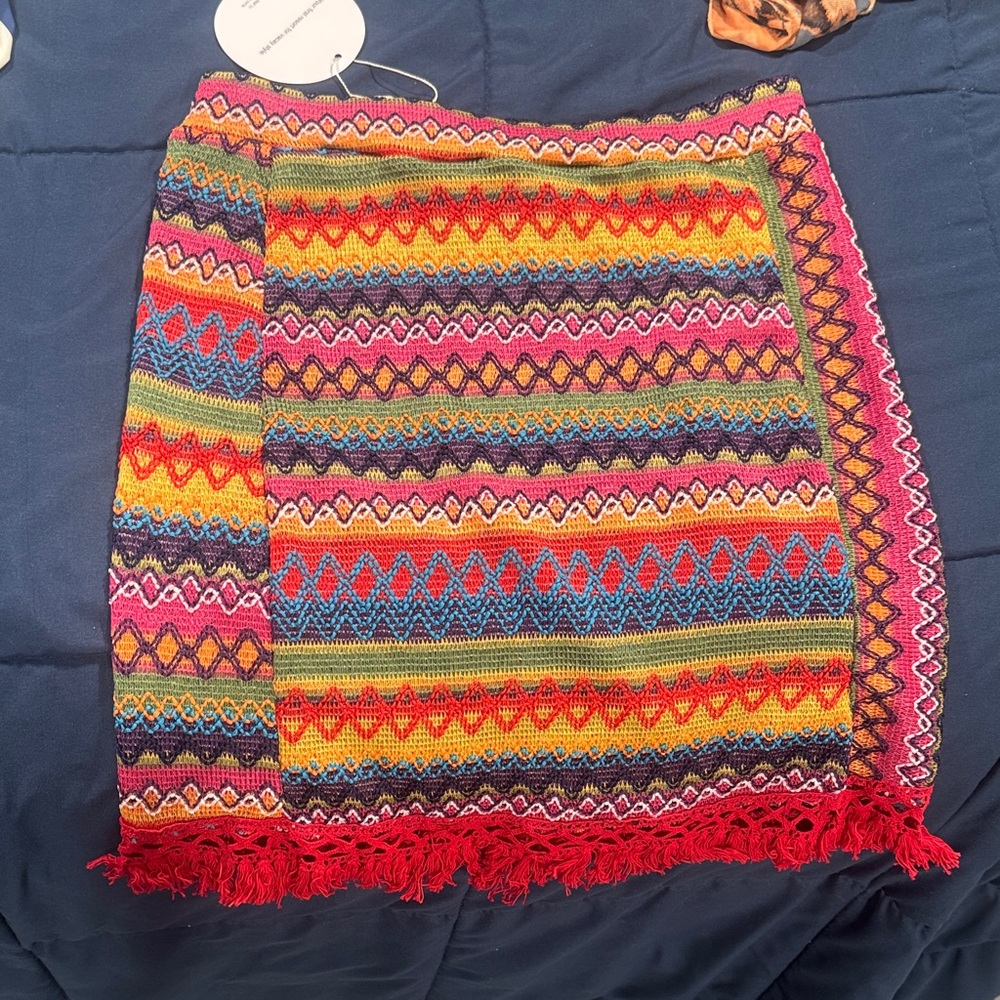 Colorful Patterned Women's Skirt